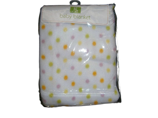 baby spots blanket 75cmx100cm pram size - hanrattycraftsgifts.co.uk