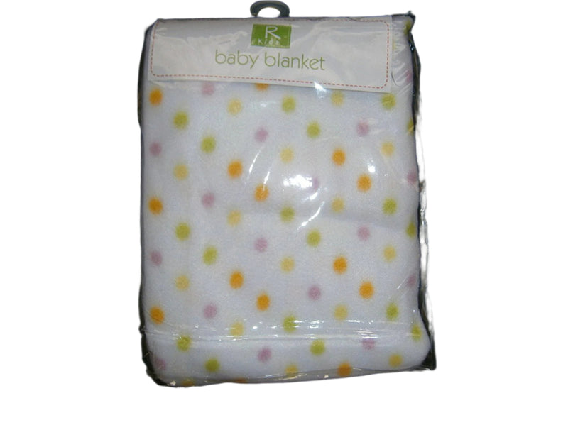 baby spots blanket 75cmx100cm pram size - hanrattycraftsgifts.co.uk