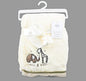 Microfleece snuggle blanket (Elli & Raff design), nursery, cream, cot/pram/pus hchair. SAME DAY DISPATCH - hanrattycraftsgifts.co.uk
