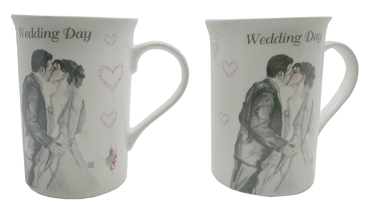 Wedding Day Mugs Gift Set by Lesser & Pavey - hanrattycraftsgifts.co.uk
