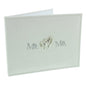Beautiful Mr & Mrs Linen Wedding Guest Book - hanrattycraftsgifts.co.uk