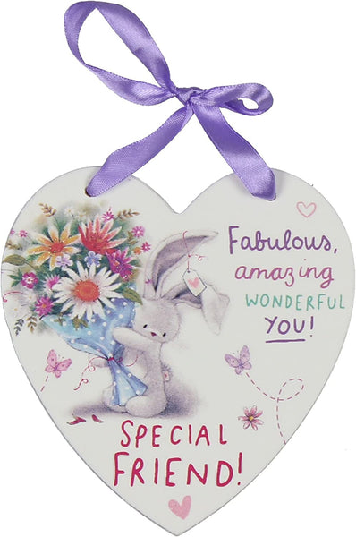 SPECIAL FRIEND HANGING HEART PLAQUE NEW BOXED