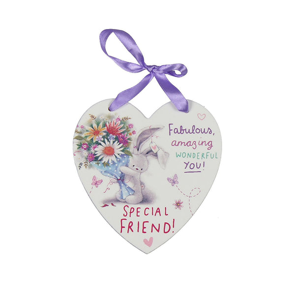 SPECIAL FRIEND HANGING HEART PLAQUE NEW BOXED - hanrattycraftsgifts.co.uk