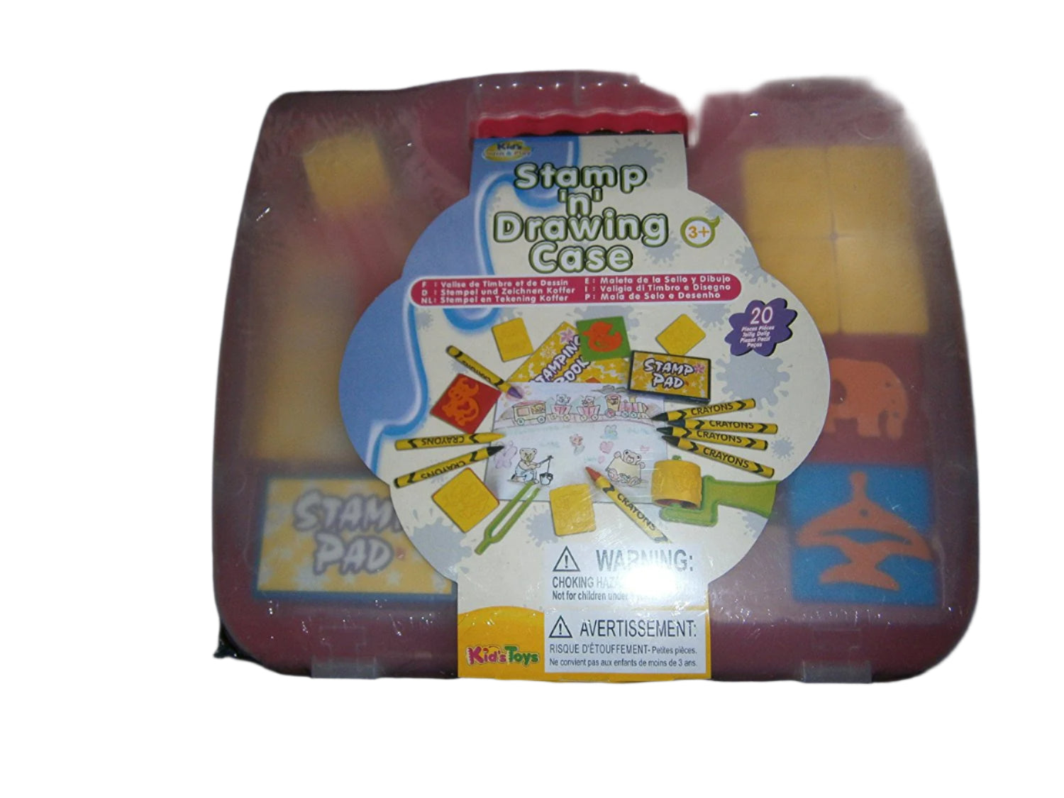 stamp n drawing case kids learn &play 20pieces - hanrattycraftsgifts.co.uk