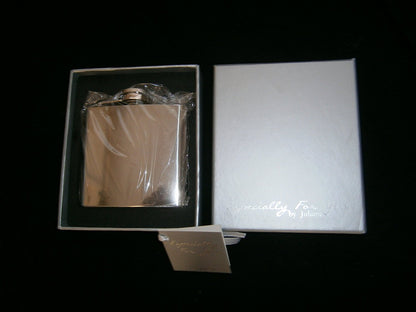 especially for you by julina stainless steel hipflask plain - hanrattycraftsgifts.co.uk