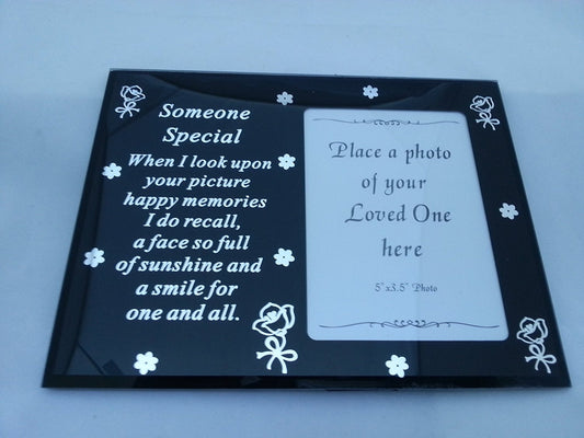 SOMEONE SPECIAL MIRROR MEMORIAL PHOTO FRAME - hanrattycraftsgifts.co.uk