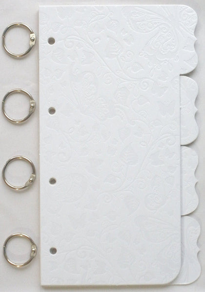 Kanban Irresistible Mini Album White Textured Design - hanrattycraftsgifts.co.uk