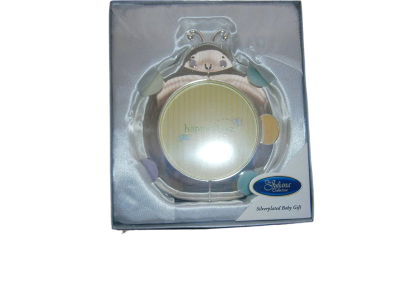 happy dayz ladybird juliana silver plated baby gift photo frame - hanrattycraftsgifts.co.uk