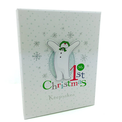 Baby's First Christmas Memories Keepsake Box Raymond Briggs Snowman - hanrattycraftsgifts.co.uk