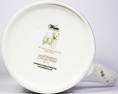 West Highland Terrier Fine China Mug and Coaster Set by Lesser & Pavey - hanrattycraftsgifts.co.uk