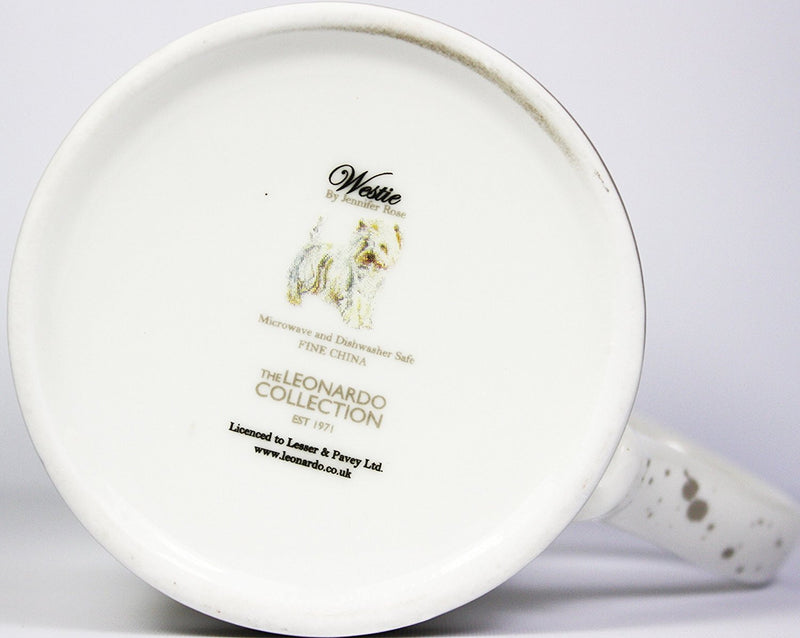 West Highland Terrier Fine China Mug and Coaster Set by Lesser & Pavey - hanrattycraftsgifts.co.uk
