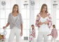 King Cole 4477 Knitting Pattern Ladies Shrug Cardigan Sweater in Opium