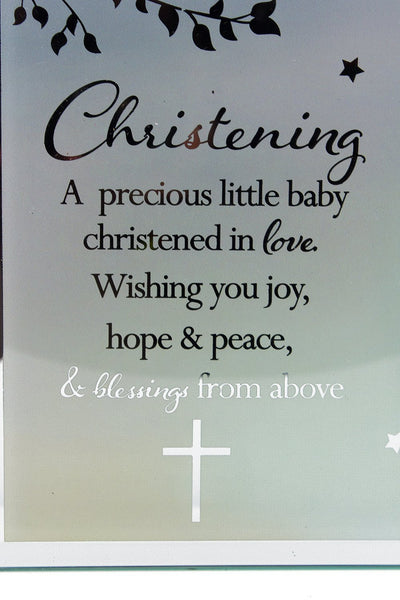 Christening Sentiment - A Precious Little Baby photo frame gift - hanrattycraftsgifts.co.uk