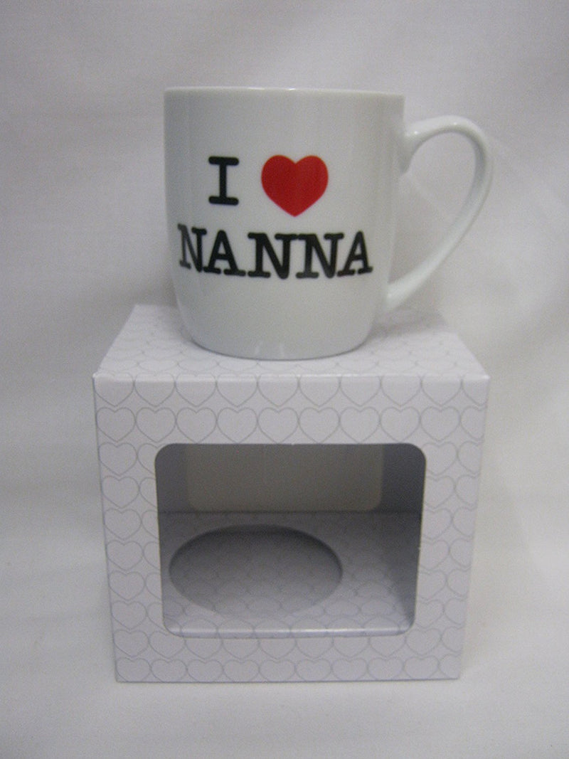 New Celebrations I Love Nanna Mug Red Heart 61761 - hanrattycraftsgifts.co.uk