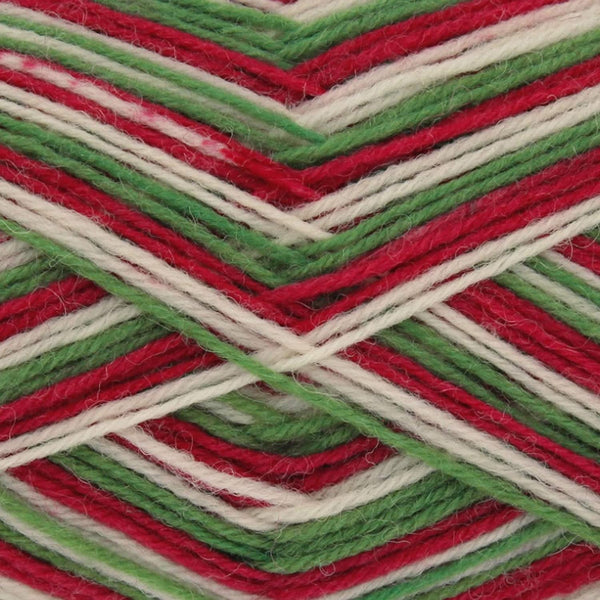 King Cole Zig Zag 4 Ply Superwash Knitting Wool & Nylon 100g Ball (Christmas - 3408)