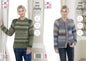 King Cole 5459 Women's Cardigan and Sweater Knitting Pattern