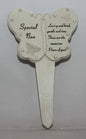 Nan Diamante Memorial Butterfly Stake Garden Stone Plaque Grave Ornament pushes in ground - hanrattycraftsgifts.co.uk
