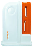 Fiskars Universal Scissor Sharpener, Plastic, Orange/White - hanrattycraftsgifts.co.uk