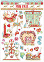 Trimcraft Helz Fun Fair Glitter-Sticker, Love Ride