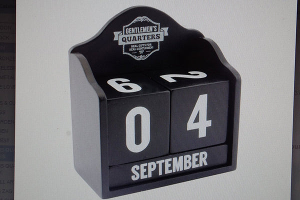 gentelmans quarters perpetual calendar x 1 - hanrattycraftsgifts.co.uk