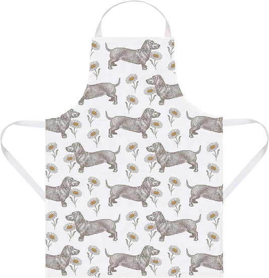 Thornback & Peel Dog & Daisy Apron, Cotton, Multicolor, 60 x 80 x 3 cm