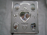 'Our Wedding Day' Silver Plated 5 Picture Multi Photo Frame - hanrattycraftsgifts.co.uk