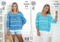 King Cole 4455 Knitting Pattern Ladies Sweaters to knit in Vogue DK - hanrattycraftsgifts.co.uk