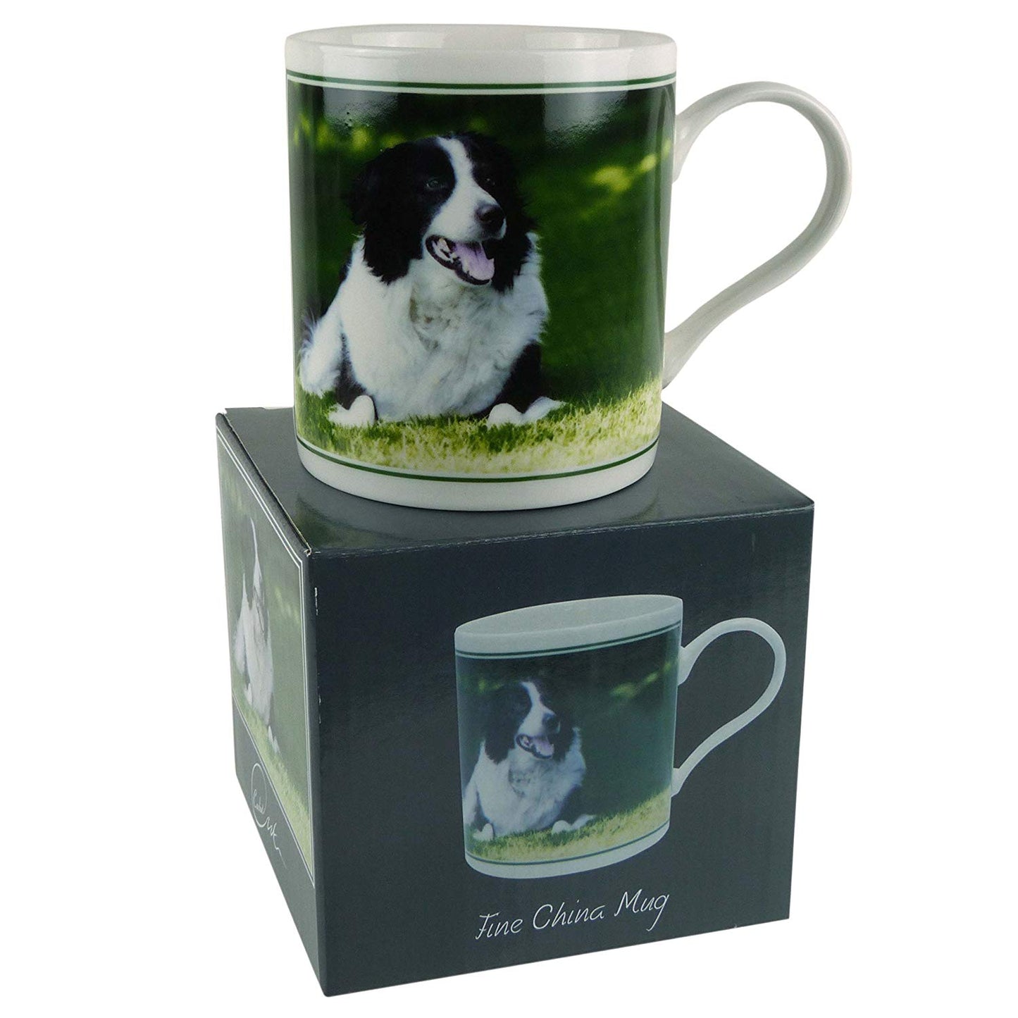 Fine China Collie MUG/CUP by Cachet Farmyard Collection Sheep Dog Gift Boxed - hanrattycraftsgifts.co.uk