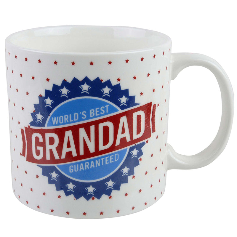 World's Best DAD DADDY GRANDAD Jumbo MUG/CUP by Leonardo Gift Box Fathers Day - hanrattycraftsgifts.co.uk