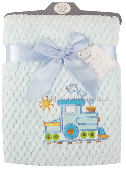 Baby Boys Girls Soft Touch Waffle Blanket Wrap In Multi Colours - hanrattycraftsgifts.co.uk