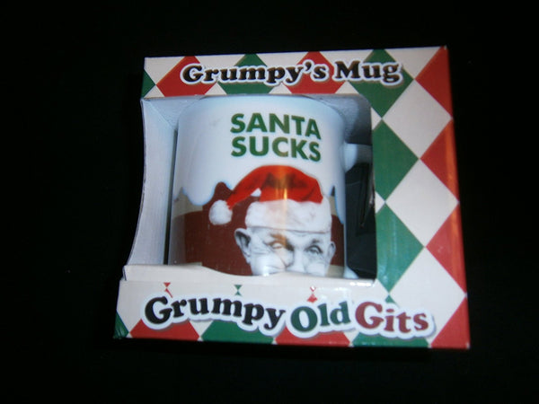 grumpys mug santa sucks - hanrattycraftsgifts.co.uk