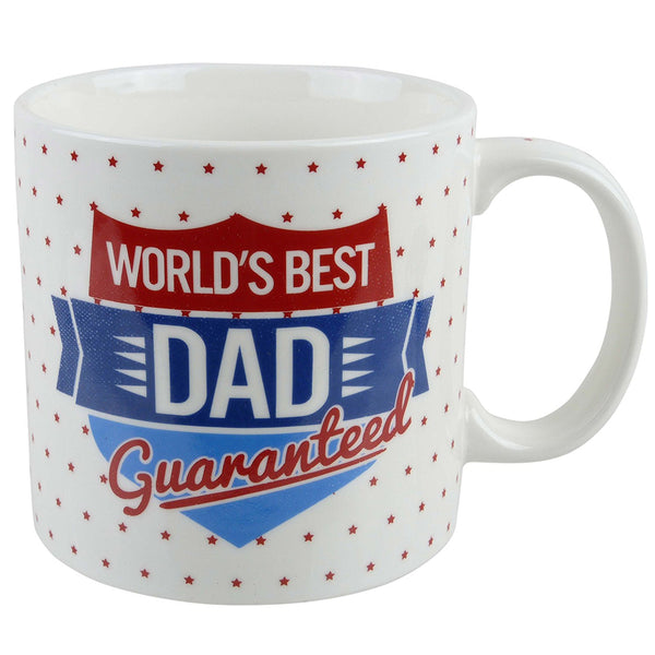World's Best DAD DADDY GRANDAD Jumbo MUG/CUP by Leonardo Gift Box Fathers Day - hanrattycraftsgifts.co.uk