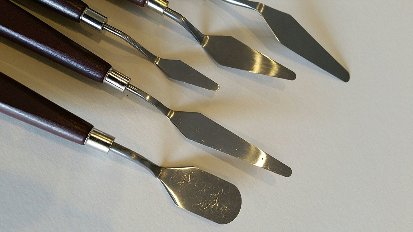 Artist Palette - 5 piece Artist Palette Knives - hanrattycraftsgifts.co.uk