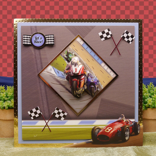 Sports & Leisure Adorable Scorable Luxury Decoupage Set A4-Start Your Engines & Ready, Steady, Go! - hanrattycraftsgifts.co.uk