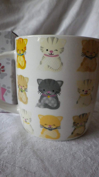 Puckator Cute Kittens Design Bone China Mug - hanrattycraftsgifts.co.uk