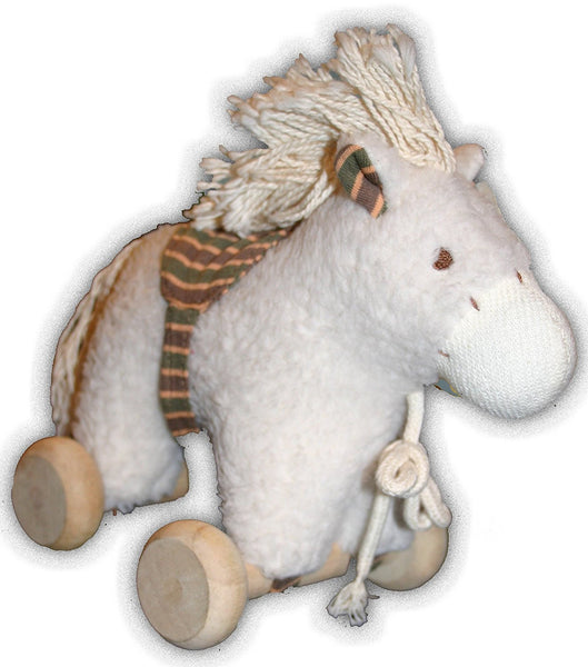 Imajo Fairtrade Classic Softie Pull Along Lamb - hanrattycraftsgifts.co.uk