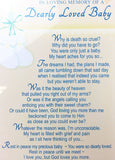 Grave Card - In Loving Memory Of A Dearly Loved Baby - XY35035 - Loss Of Child / Sympathy - hanrattycraftsgifts.co.uk