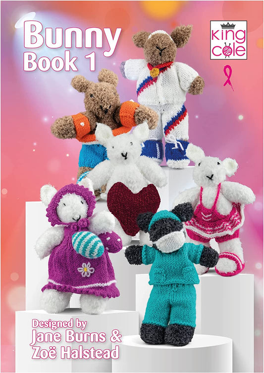 King Cole Knitting Pattern Book - Bunny Book 1
