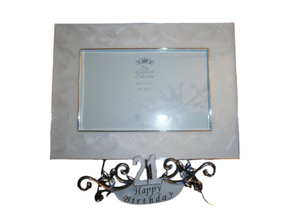 18 th happy birthday photo frame 4"x6" - hanrattycraftsgifts.co.uk