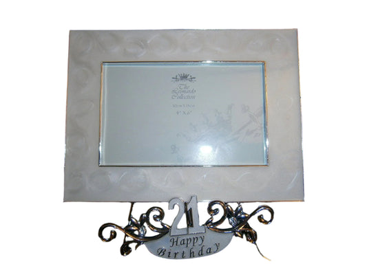 18 th happy birthday photo frame 4"x6" - hanrattycraftsgifts.co.uk