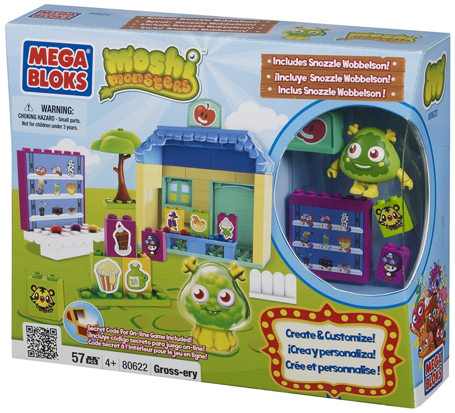 Mega Bloks Moshi Monsters Buildable Gross-ery Store - hanrattycraftsgifts.co.uk