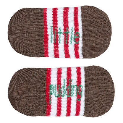 Babytown Festive Christmas Baby Cotton Rich Socks in Tote Bag - hanrattycraftsgifts.co.uk