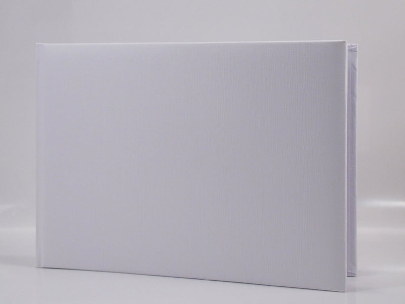 CLUB GREEN Guest Book In PVC Box, White, 245 x 170 mm - hanrattycraftsgifts.co.uk