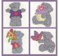 DMC Tatty Teddy Mini Kits Set Of 4 (Set B) - hanrattycraftsgifts.co.uk