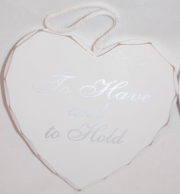 White "Happy Ever After Begins Today" Miniature Hanging Wedding Plaque - hanrattycraftsgifts.co.uk
