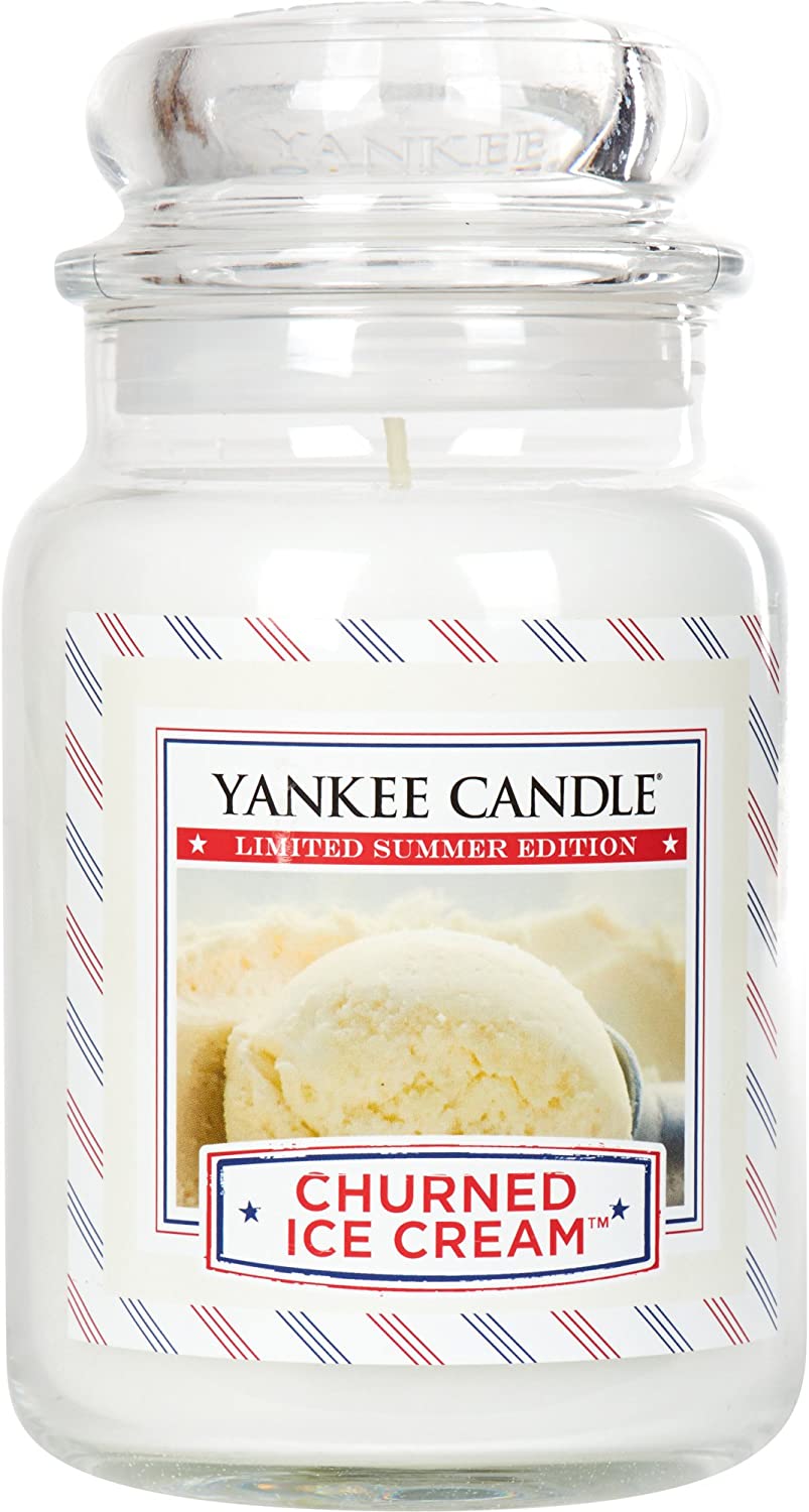 Yankee Candle, Ice Cream Scented Mason Jar Candle, Large Size