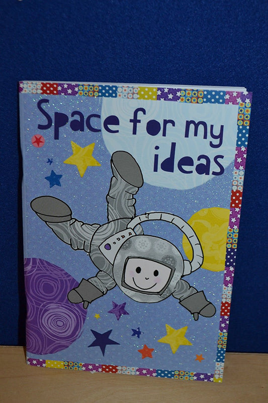 Space for my ideas colorful journal ,notebook - hanrattycraftsgifts.co.uk
