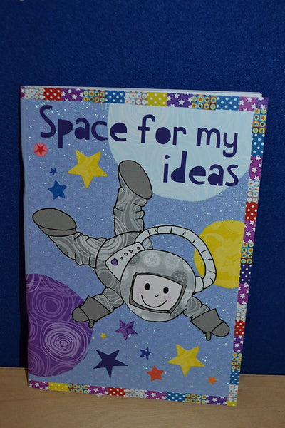 Space for my ideas colorful journal ,notebook - hanrattycraftsgifts.co.uk