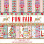 Premium Craft Cardstock Fun Fair Helz Cuppleditch 8 x 8Ó Scrapbook Paper Pack - hanrattycraftsgifts.co.uk