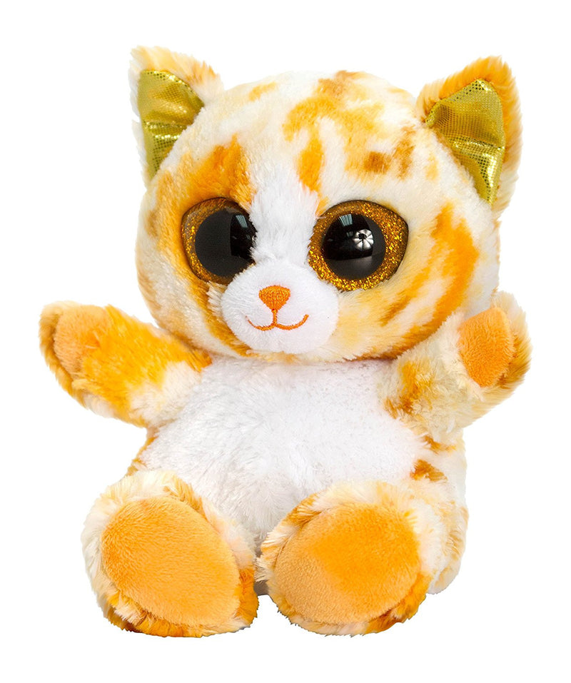 Keel Toys SF0431 15 cm Animotsu Orange Cat Plush Toy - hanrattycraftsgifts.co.uk